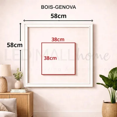Kit di Boiserie LEDMall Home Pronto da Montare con Bordi Pretagliati mod. GENOVA