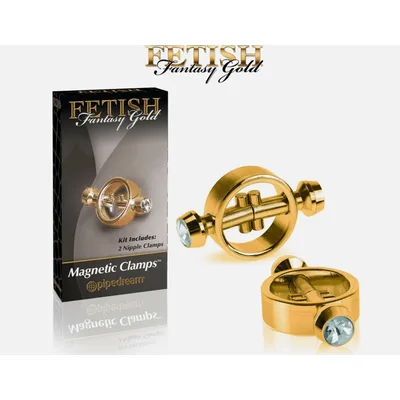 Morsetti Magnetici capezzoli Oro BDSM Pipedream Fetish Fantasy Gold Clamps Sexy