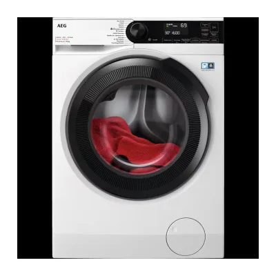 PRONTA CONSEGNA - AEG Lavasciuga a libera installazione LWR 7 D 966 OB finitura bianco/nero da 60 cm