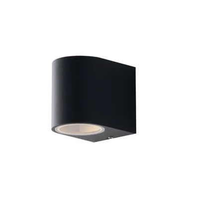 Applique da esterno moderna antracite in alluminio, 1 luce GU10, 6.7x8cm