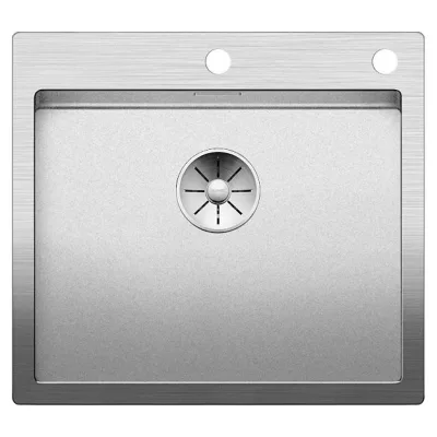Blanco | Lavello una vasca CLARON 500-IF/A 1523393 in acciaio inox Durinox da 56x51 cm - Sopratop/Filotop