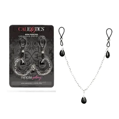 CalExotics Nipple Chain Onyx Gioiello Capezzoli Non Piercing BDSM Sex Toy 43cm