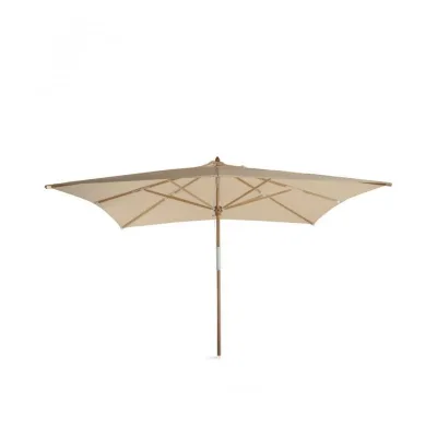 Unopiù Ombrellone LIPARI in legno con telo in tessuto acrilico da 250x350 cm - Con piastra di base