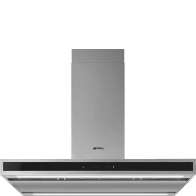 Smeg S Cappa aspirante a isola KLTI9L4X finitura acciaio inox da 90 cm