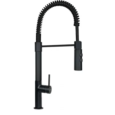 Schock Miscelatore monocomando con doccetta AQUASOFT SLIM SXSOFTLBK finitura nero