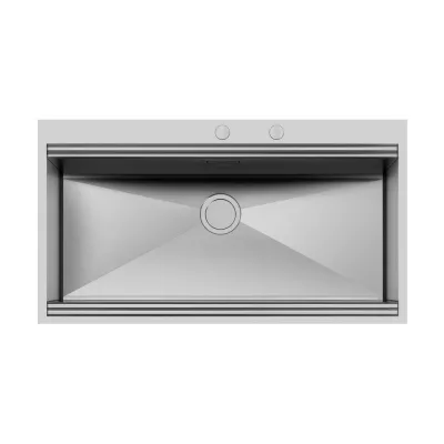 Foster Lavello una vasca 1018 050 finitura acciaio inox da 102.4x56 cm