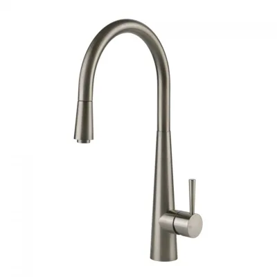 Gessi Miscelatore monocomando con doccetta estraibile Just 20577 149 finitura finox