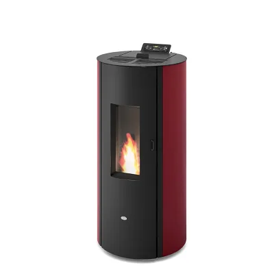 Eva Calòr Stufa a pellet ermetica MANOLA 9016013000 finitura rosso