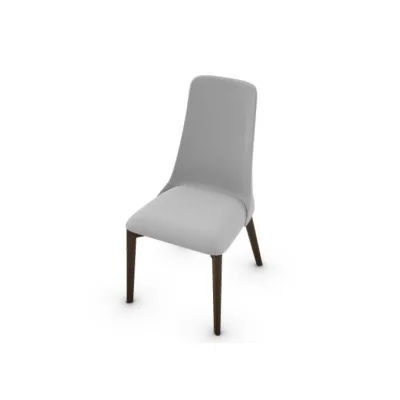 Calligaris OUTLET Sedia Etoile CS1423 con struttura in frassino P12 smoke e seduta in tessuto A03 Denver corda