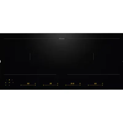 Miele Piano cottura a induzione Filotop/Appoggio KM 8575 FL in vetroceramica nero da 90 cm