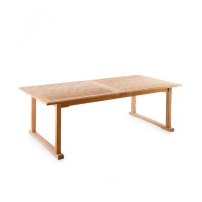 Unopiù Tavolo allungabile CHELSEA in legno teak da 217(297)x102 cm