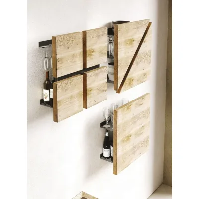 TavoloBello Portabottiglie Kairos in legno da 60x60 cm - VOUCHER EXTRA 19% NEL CARRELLO