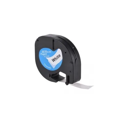 NASTRO ETICHETTE COMPATIBILE DYMO LETRATAG S0721510 DYR-91200 Testo nero su sfondo bianco