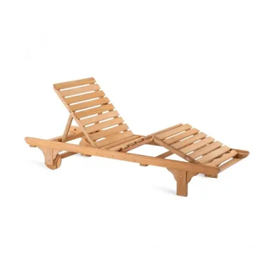 Unopiù Lettino CHELSEA in legno teak - Con o senza cuscino