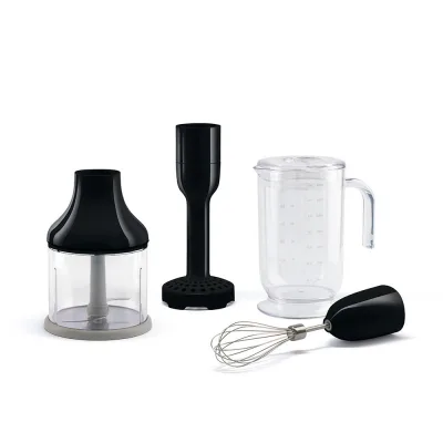 PRONTA CONSEGNA - Smeg Kit accessori HBAC11BL per frullatore a immersione finitura nero