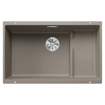 Blanco Lavello a una vasca SUBLINE 700-U Level Platinum 5523545 finitura tartufo da 73x46 cm - Sottotop