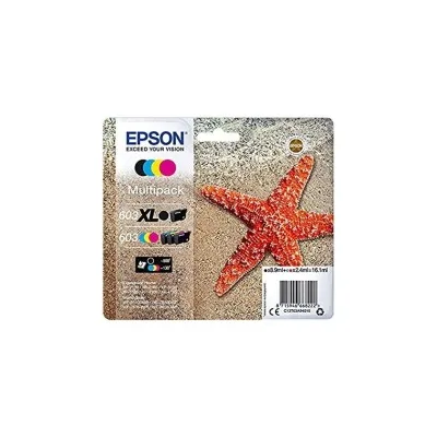 MULTIPACK 4PZ CARTUCCIA ORIGINALE EPSON C13T03A94010 XP3150 Home XP-2100 T603XL BK + 603 CYM WF2810