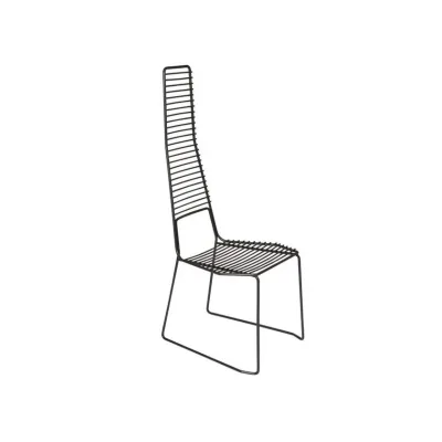 Horm Sedia da giardino Alieno High art. CM8937 con struttura in metallo - Con schienale alto