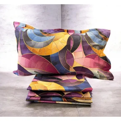 Lenzuola Matrimoniale In Raso Di Cotone art Blumy 6507 di Zambaiti
