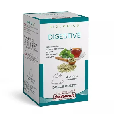 12 Capsule Digestive Sandemetrio compatibili Dolce Gusto