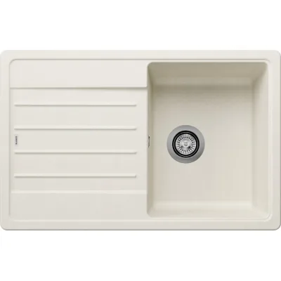 Blanco Lavello una vasca con gocciolatoio LEGRA 45 S 1527085 finitura soft white da 78x50 cm - Sopratop