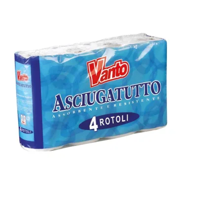 Vanto Asciugatutto 2 Veli 48 Strappi 4 Rotoli