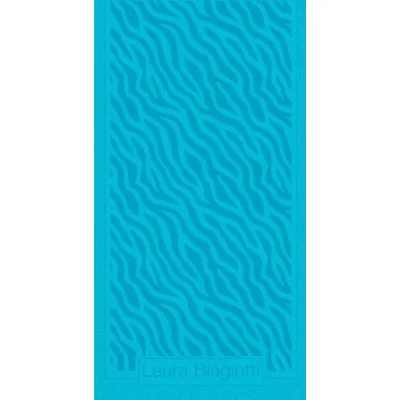 Telo mare jacquard Laura Biagiotti collezione AMINES azzurro