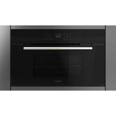 Fulgor Forno compatto a vapore FCSO 7510 TEM BK finitura vetro nero da 75 cm