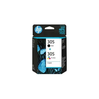 MULTIPACK ORIGINALE HP 6ZD17AE 305 DeskJet 2700 Envy 6020 NERO+COLORE