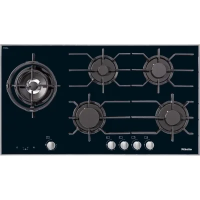 Miele Piano cottura a gas KM 3054-1 G finitura vetro nero da 90 cm
