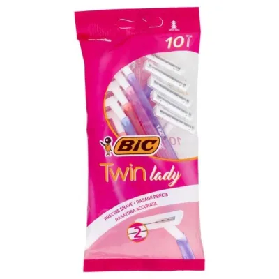 Bic Twin Lady Rasoi 2 Lame Usa e Getta da Donna 10 pezzi