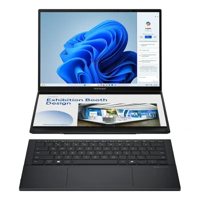 ASUS Zenbook Duo OLED UX8406CA-QL066W Intel Core Ultra 7 255H Intel AI Boost NPU 32GB Intel Arc Graphics SSD 1TB 14'' FHD 16:10 60Hz 0.2ms Win11 Home Touch