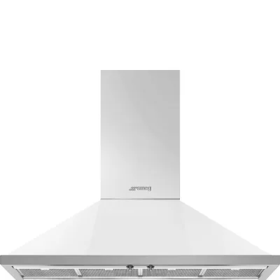 Smeg S Cappa aspirante a parete KPF12WH finitura bianco da 120 cm - IN PROMOZIONE FINO AL 6/07
