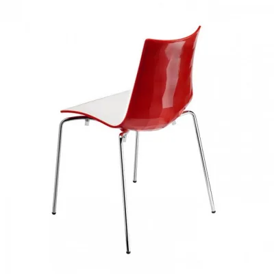 Scab Sedia Zebra Bicolore art. 2272 con struttura in metallo e scocca in polimero - CON VOUCHER 15% NEL CARRELLO