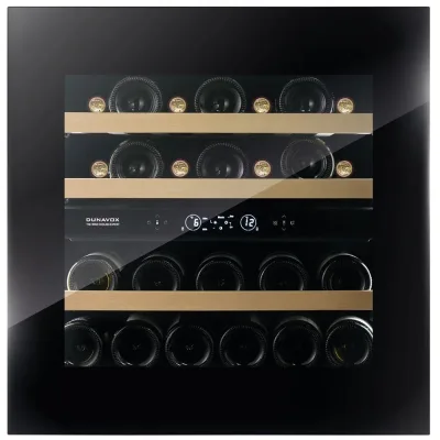 Dunavox Cantinetta vino da incasso/sottotop HORIZON-25.TO DVH-25.65DB.TO finitura nero da 59 cm