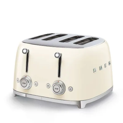 PRONTA CONSEGNA - Smeg Tostapane 4x4 TSF03CREU finitura panna