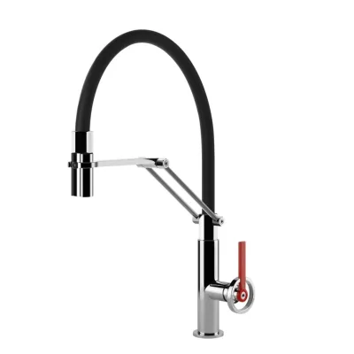 Gessi Miscelatore semi pro monocomando con doccetta estraibile Officine Gessi-V 60205 031 finitura cromato - IN PROMOZIONE FINO AL 6/07