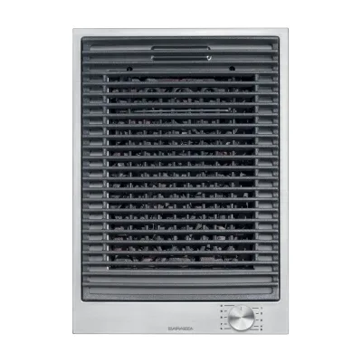 Barazza Piastra domino barbecue B_FREE 1PBFBQ finitura inox satinato da 36 cm