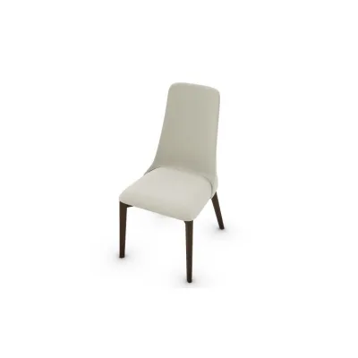 PRONTA CONSEGNA - Calligaris OUTLET Sedia Etoile CS1423 con struttura in frassino P12 smoke e seduta in tessuto A02 Denver sabbia