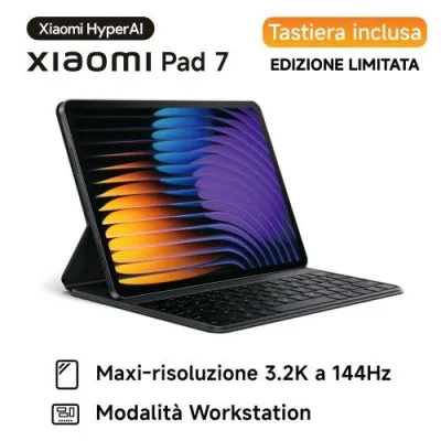 XIAOMI PAD 7 11.2" 3.2K 144Hz OCTA CORE 128GB RAM 8GB WI-FI GRAVITY GREY + TASTIERA