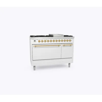 Ilve Cucina P12N da incasso Nostalgie P12FDQNE3 doppio forno cieco e piano cottura 8 fuochi con fry top e dual da 120 cm - IN PROMOZIONE FINO AL 6/07