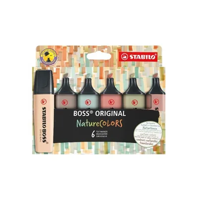 STABILO AST6 BOSS ORIGINAL NATURECOLORS 70/6-2-2