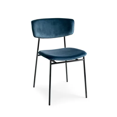 Calligaris OUTLET Sedia Fifties CS1854 con struttura in metallo P175 ottone lucido e seduta in tessuto S0G Venice terra