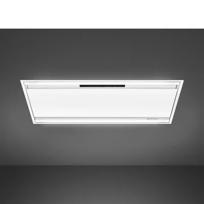 Smeg S Cappa aspirante a soffitto KLT9L4WH finitura bianco opaco da 90 cm