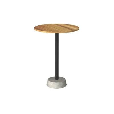 Unopiù Tavolo rotondo alto fisso PERTRE in diverse finiture da Ø80 cm - IN PROMOZIONE FINO AL 6/07