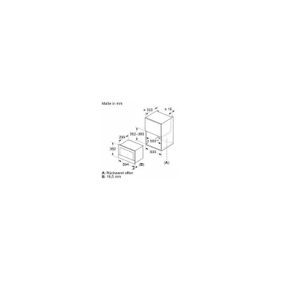 Siemens Forno microonde da incasso BF722L1B1 finitura nero da 60 cm