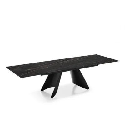 Connubia Tavolo allungabile Orion CB4865-R 200 con struttura in metallo e piano in ceramica da 200(300)x100 cm - IN PROMOZIONE FINO ALL' 11/07