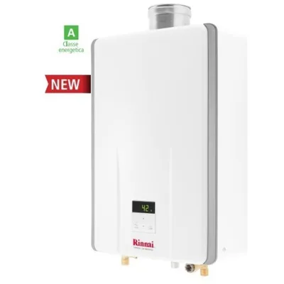 Scaldabagno Rinnai A Camera Stagna Serie Infinity 14i A Metano Per Interno Cod. REU-A1420FFU-NG Incluso Kit Scarico Fumi