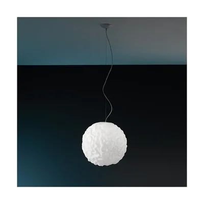 Minitallux Lampada a sospensione Emisfero33s finitura bianco by Icone Luce Lampadina non inclusa