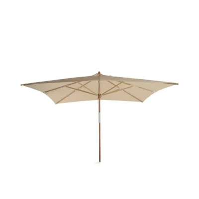 Unopiù Ombrellone LIPARI in legno con telo in tessuto acrilico da 250x350 cm - Con piastra di base - IN PROMOZIONE FINO AL 6/07